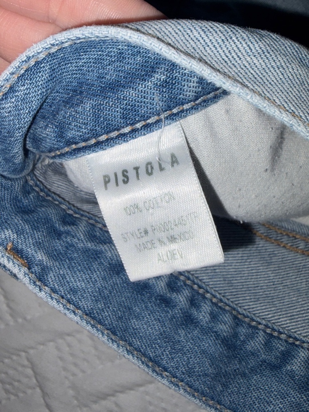 Pistola | 2” Light Wash Distressed Jean Shorts - Picture 7 of 8